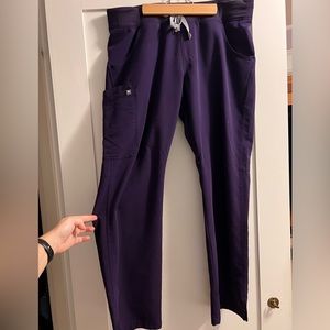Figs Purple Kade Cargo Scrub Pants